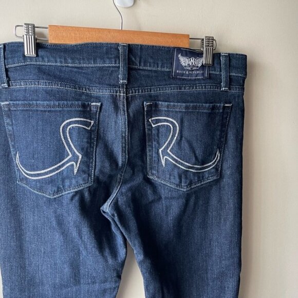 ROCK & Republic Dark Wash Stella straight leg Jeans size 30 - Picture 4 of 12